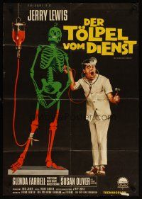7m252 DISORDERLY ORDERLY German '65 Peltzer art of wackiest hospital nurse Jerry Lewis!