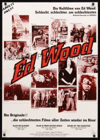 7m256 ED WOOD German film festival poster 90s many wonderful images!
