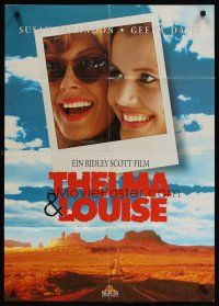 7m319 THELMA & LOUISE video German '91 Susan Sarandon, Geena Davis, Ridley Scott feminist classic!