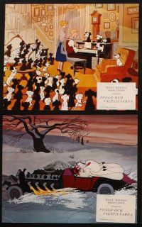 7m118 ONE HUNDRED & ONE DALMATIANS 9 set B French LCs R73 classic Walt Disney canine family cartoon