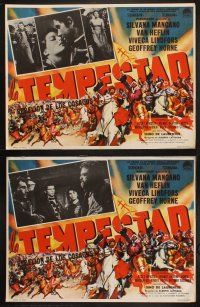 7m134 TEMPEST 8 Mexican LCs '60 Van Heflin, Silvana Mangano, Lindfors as Catherine the Great!