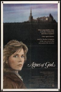 7r148 AGNES OF GOD 1sh '85 directed by Norman Jewison, Jane Fonda, nun Meg Tilly!