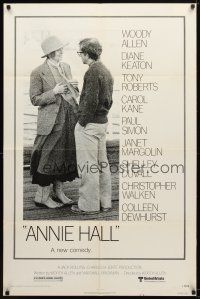 7r175 ANNIE HALL revised 1sh 77 full-length Woody Allen & Diane Keaton, a new comedy!