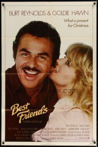 7r215 BEST FRIENDS 1sh '82 great image of Goldie Hawn & Burt Reynolds!
