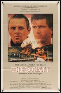 7r264 BOUNTY 1sh '84 Mel Gibson, Anthony Hopkins, Laurence Olivier, Mutiny on the Bounty!