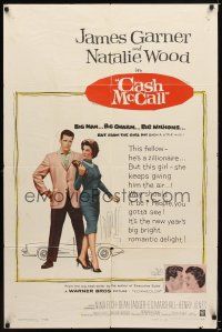 7r311 CASH MCCALL 1sh '60 James Garner, Natalie Wood, big bright romantic delight!