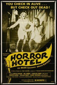 7r368 EATEN ALIVE 1sh R80 Tobe Hooper, great image of sexy screaming girls in the Horror Hotel!