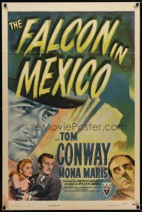 7r005 FALCON IN MEXICO 1sh '44 detective Tom Conway, Mona Maris, Martha Vickers, film noir!