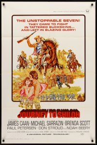 7r469 JOURNEY TO SHILOH int'l 1sh '68 James Caan, Michael Sarrazin, cool western artwork!