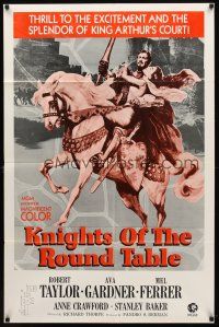 7r485 KNIGHTS OF THE ROUND TABLE 1sh R70s Robert Taylor as Lancelot, Ava Gardner as Guinevere!