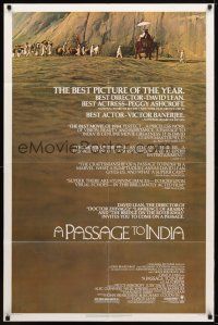 7r650 PASSAGE TO INDIA 1sh '84 David Lean, Alec Guinness, cool desert caravan image!