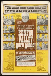 7r741 RENFRO VALLEY BARN DANCE 1sh '66 great images of country music performers!
