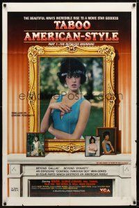7r891 TABOO AMERICAN STYLE 1 THE RUTHLESS BEGINNING video/theatrical 1sh '85 sexy Raven, goddess!