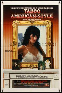 7r892 TABOO AMERICAN STYLE 2 THE STORY CONTINUES video/theatrical 1sh '85 incredible rise to goddess