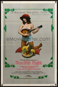 7r940 TWELFTH NIGHT 1sh '81 Eros Perversion, topless Nicky Gentile, X-rated Shakespeare!