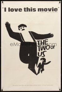 7r943 TWO OF US 1sh '67 wonderful art of Michel Simon & young boy by Saul Bass!