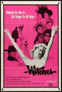 7r981 WITCHES int'l 1sh '67 Le Streghe, Clint Eastwood, Silvana Mangano