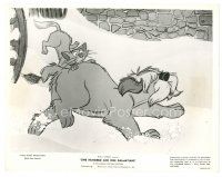 7s673 ONE HUNDRED & ONE DALMATIANS 8x10 still '61 Sgt. Tibbs catches a ride on the Colonel, Disney