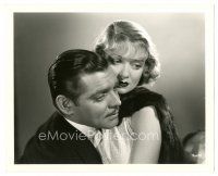 7s072 AFTER OFFICE HOURS deluxe 8x10 still '35 romantic c/u of Clark Gable & sexy Constance Bennett!