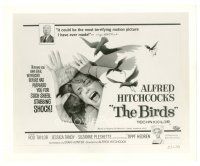 7s140 BIRDS 8x10 still '63 Alfred Hitchcock classic, great artwork from the half-sheet!