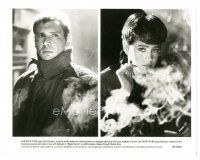 7s146 BLADE RUNNER 8x10 still '82 cool split image of Harrison Ford & Sean Young, Ridley Scott