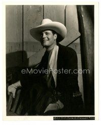 7s199 CHARLES STARRETT 8x10 still '43 great cowboy portrait by Alfredo Valente!