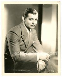 7s208 CLARK GABLE 8x10 still '34 wonderful seated close up of the suave romantic leading man!