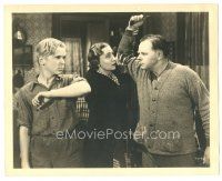 7s247 DEVIL IS A SISSY deluxe 8x10 still '36 c/u of Gene Lockhart about to hit Jackie Cooper!