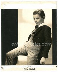 7s318 FREDDIE BARTHOLOMEW deluxe 8x10 still '35 in costume from David Copperfield by Virgil Apger!