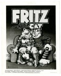 7s319 FRITZ THE CAT 8x10 still '72 Ralph Bakshi sex cartoon, he's x-rated and animated!