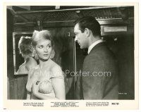 7s323 FROM RUSSIA WITH LOVE 8x10 still R65 Sean Connery as James Bond seduced by Daniela Bianchi!