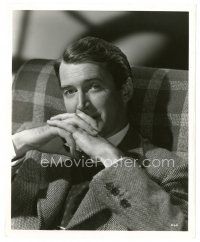 7s422 JAMES STEWART 8x10 still '52 great close up seated portrait with his hands clasped!