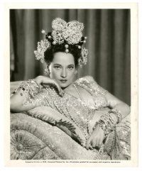 7s658 NIGHT IN PARADISE 8x10 still '45 close up of beautiful Merle Oberon covered in pearls!