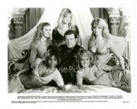 7s662 OCTOPUSSY 8x10 still '83 c/u of Roger Moore as James Bond surrounded by beautiful women!