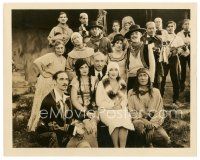 7s722 RAMONA candid 8x10 still '28 director Edwin Carewe & Dolores Del Rio in great cast portrait!