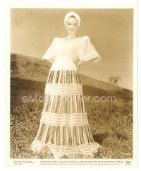 7s750 ROSEMARY LANE 8x10 still '40 full-length smiling in great dress from An Angel from Texas!