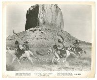 7s785 SHE WORE A YELLOW RIBBON 8x10 still '49 Native American Indians on horses in cool scene!