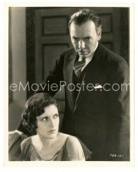 7s800 SLIGHTLY SCARLET 8x10 still '30 close up of Paul Lukas standing over Evelyn Brent!