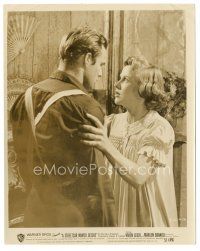 7s854 STREETCAR NAMED DESIRE 8x10 still '51 close up of Kim Hunter glaring at Marlon Brando!