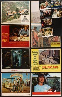 7t030 LOT OF 115 LOBBY CARDS '67 - '84 mostly complete sets from 16 different titles!