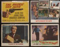 7t031 LOT OF 100 LOBBY CARDS '39 - '82 many images from a variety of great movies!