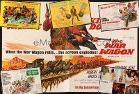 7t062 LOT OF 6 BOX-OFFICE MAGAZINE TRADE ADS '60s War Wagon, Ambushers, Wrecking Crew & more!