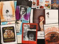 7t104 LOT OF 11 FOLDED MEDIUM & SMALL FRENCH POSTERS '60s-80s images from a variety of movies!
