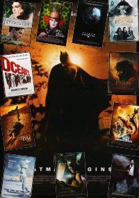 7t118 LOT OF 34 UNFOLDED & FORMERLY FOLDED U.S. & PAKISTANI POSTERS '02 - '10 Batman Begins+more!