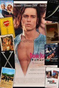 7t129 LOT OF 45 UNFOLDED DOUBLE-SIDED ONE-SHEETS '92 - '04 Don Juan DeMarco, Of Mice & Men +more!