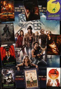 7t133 LOT OF 41 UNFOLDED AND FORMERLY FOLDED DOUBLE-SIDED ONE-SHEETS '93 - '12 Rock of Ages+more!