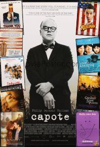 7t134 LOT OF 40 UNFOLDED DOUBLE-SIDED ONE-SHEETS '93 - '06 Capote, Thank You For Smoking & more!