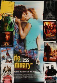 7t147 LOT OF 28 UNFOLDED DOUBLE-SIDED ONE-SHEETS '97 - '06 Life Less Ordinary, Crank & more!