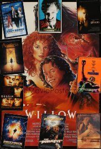 7t155 LOT OF 39 UNFOLDED ONE-SHEETS '87 - '03 Willow, SLC Punk, Anastasia & much more!