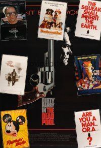7t175 LOT OF 8 UNFOLDED ONE-SHEETS '88 - '97 Dead Pool, Perfect World, Pink Cadillac & more!
